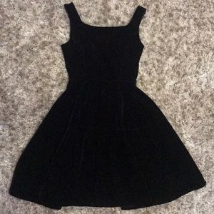 Black Velvet Short Dress